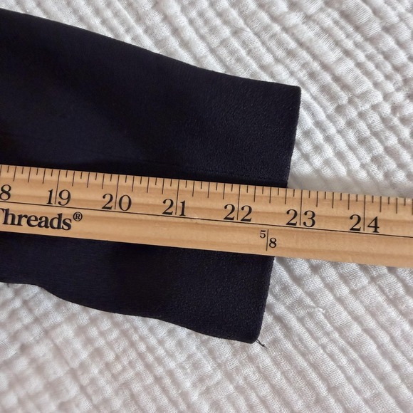 Vintage Zelda Blazer Sz 8 Navy Black Beaded Embroidered Long Evening Jacket 90s - Picture 15 of 16